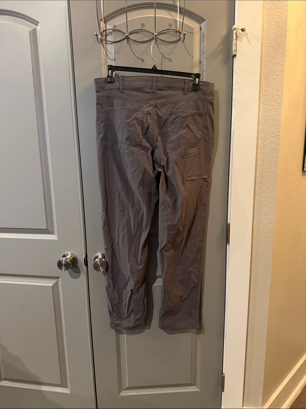 Casual Straight-Leg Gray Pants - Picture 2 of 3